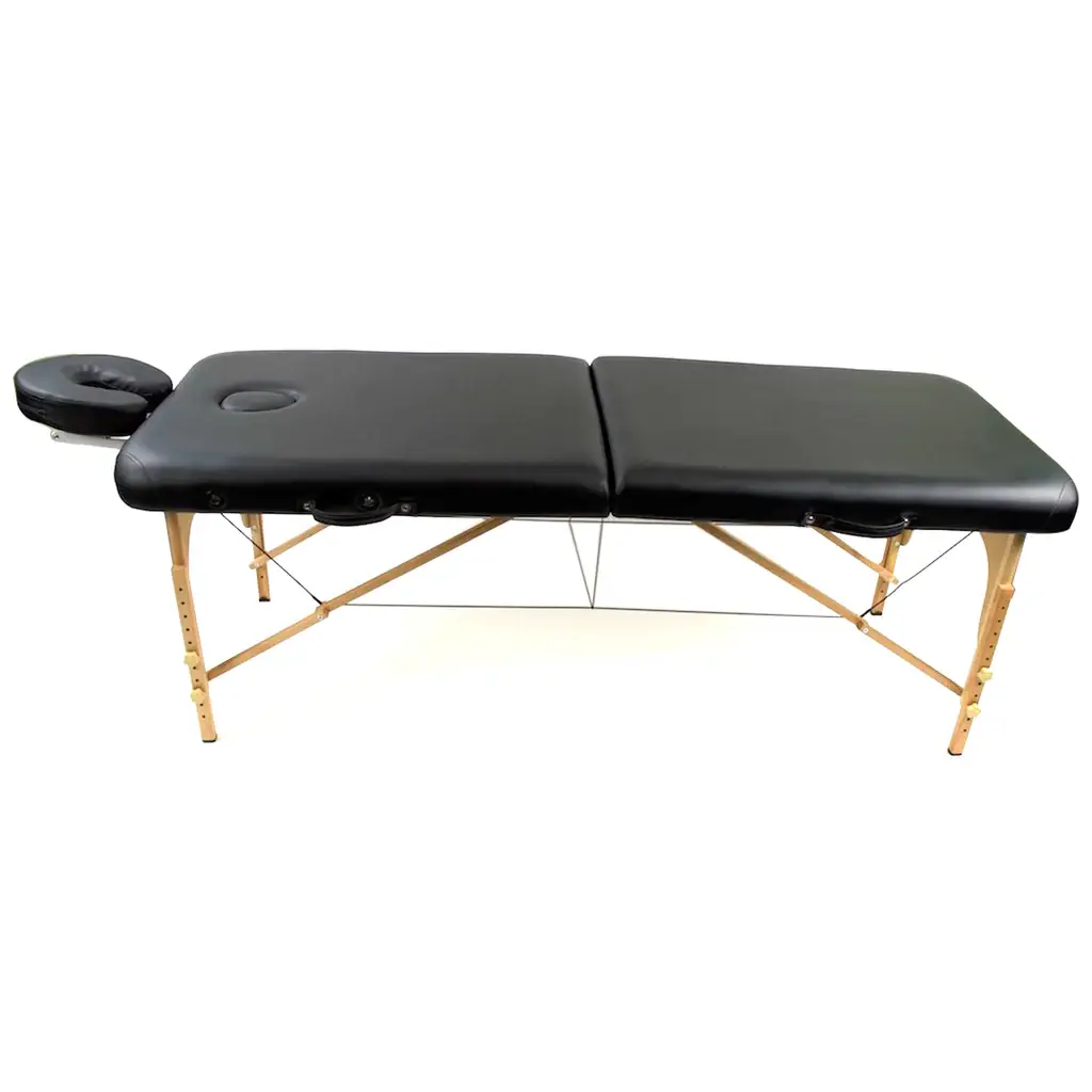 Lightweight Portable Massage Table w/ Wooden Legs - Image 2